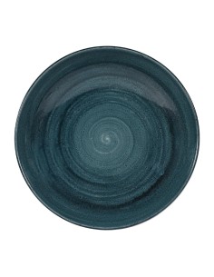 Assiettes coupes Churchill Stonecast Patina Rustic Teal 248mm - Lot de 12