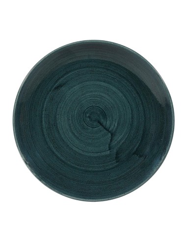 Assiettes Churchill Stonecast Patina Teal 217mm - Lot de 12