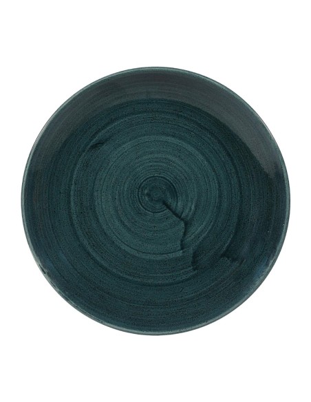 Assiettes Churchill Stonecast Patina Teal 217mm - Lot de 12