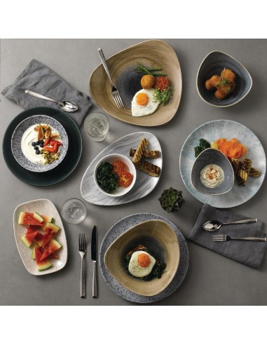 Assiettes Churchill Stonecast Patina Teal 288mm - Lot de 12