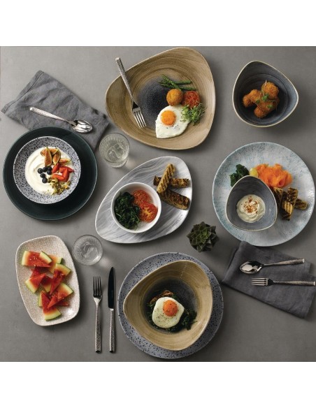 Assiettes Churchill Stonecast Patina Teal 288mm - Lot de 12