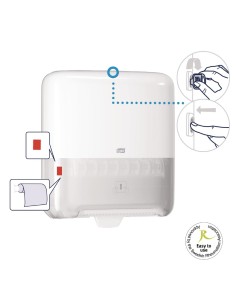 Distributeur de bobine d'essuie-mains Tork Matic blanc 2
