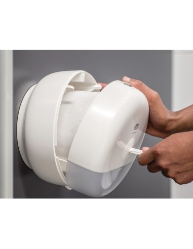 Distributeur de papier toilette Tork Smart One Mini blanc