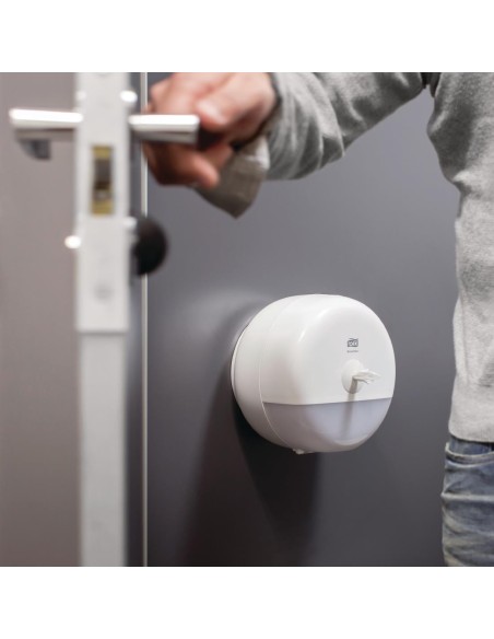Distributeur de papier toilette Tork Smart One Mini blanc