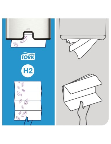 Essuie-mains ultra doux 2 plis Multifold Tork - 2100 pcs