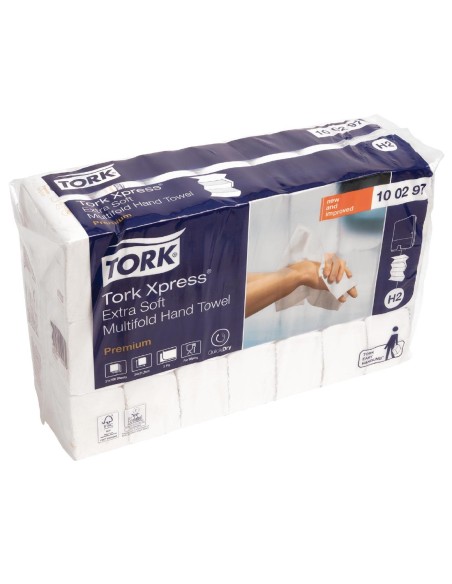 Essuie-mains ultra doux 2 plis Multifold Tork - 2100 pcs