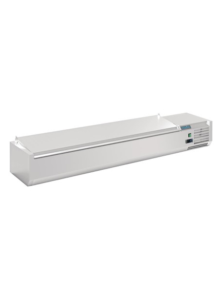Saladette Polar Série G 8x GN 1/4 - inox, contrôle numérique