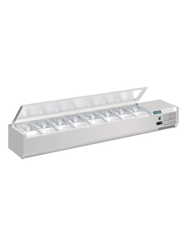 Saladette Polar Série G 8x GN 1/4 - inox, contrôle numérique