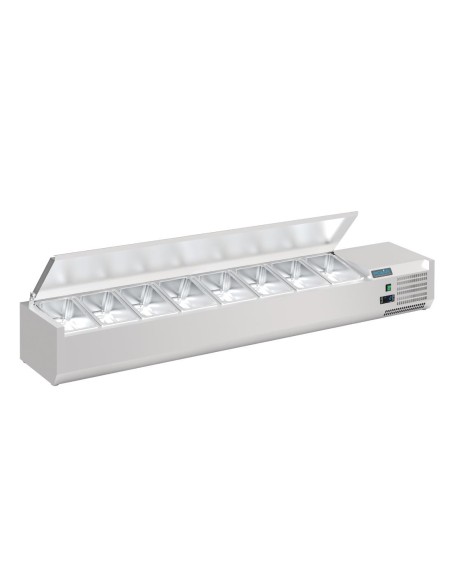 Saladette Polar Série G 8x GN 1/4 - inox, contrôle numérique