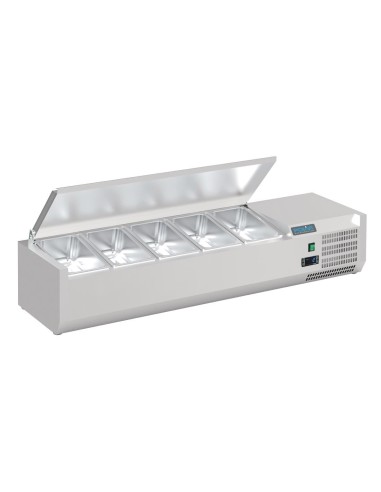 Saladette Polar Série G 5x GN 1/4 - inox, 2-8°C