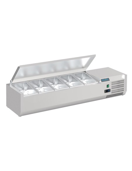 Saladette Polar Série G 5x GN 1/4 - inox, 2-8°C