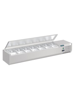Saladette Polar Série G 7x GN 1/4 - inox, 2-8°C 2
