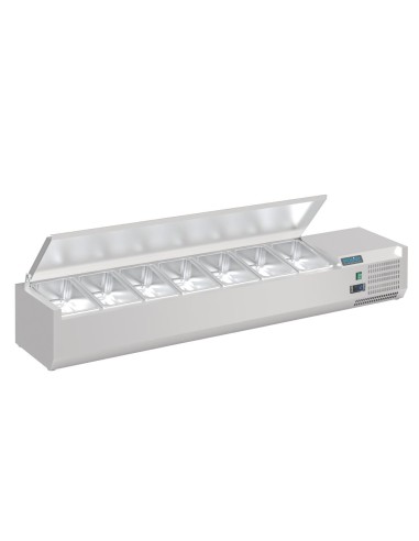 Saladette Polar Série G 7x GN 1/4 - inox, 2-8°C