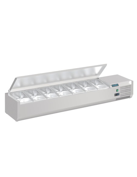 Saladette Polar Série G 7x GN 1/4 - inox, 2-8°C