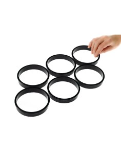 Cercles à tarte Exoglass Matfer Bourgeat 100 mm - lot de 6 2