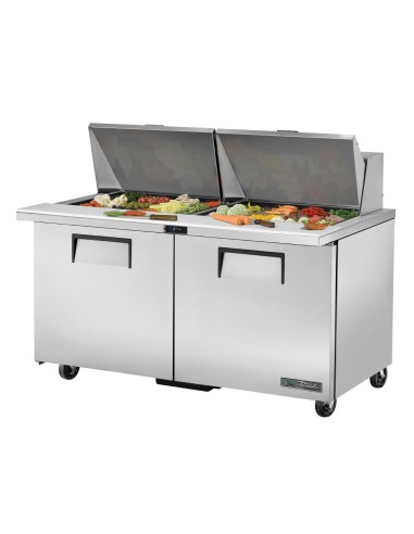Table de préparation True 24 bacs GN 1/6 - 338 L, 5 ans garantie