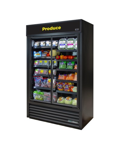 Vitrine réfrigérée True Slimline 525 L noire - 5 ans garantie