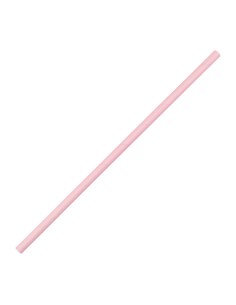 Pailles compostables roses Fiesta - lot de 250
