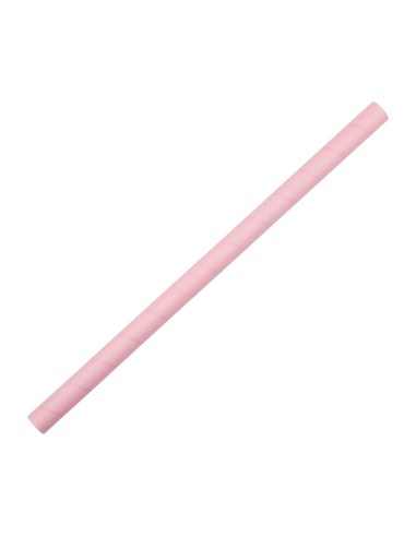 Pailles à smoothie compostables Fiesta Rose 210mm - lot de 250