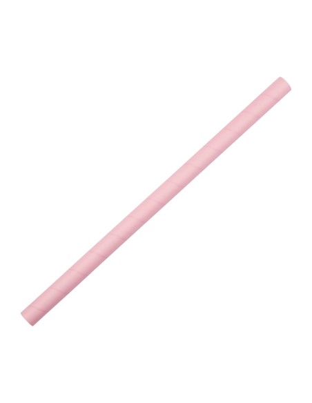 Pailles à smoothie compostables Fiesta Rose 210mm - lot de 250