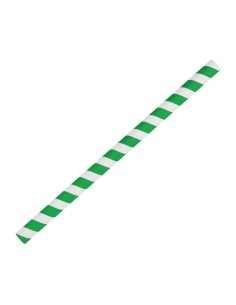 Pailles à smoothie compostables Fiesta vertes 210mm - lot de 250