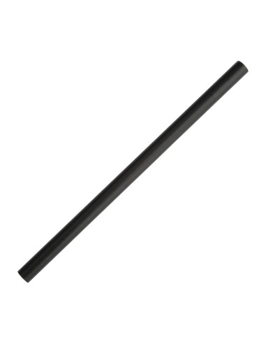 Pailles à smoothie compostables Fiesta noir 210mm - lot 250