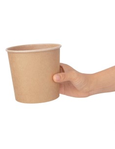Pots à soupe compostables Fiesta 740 ml - Lot de 500 2
