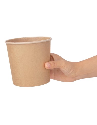 Pots à soupe compostables Fiesta 740 ml - Lot de 500