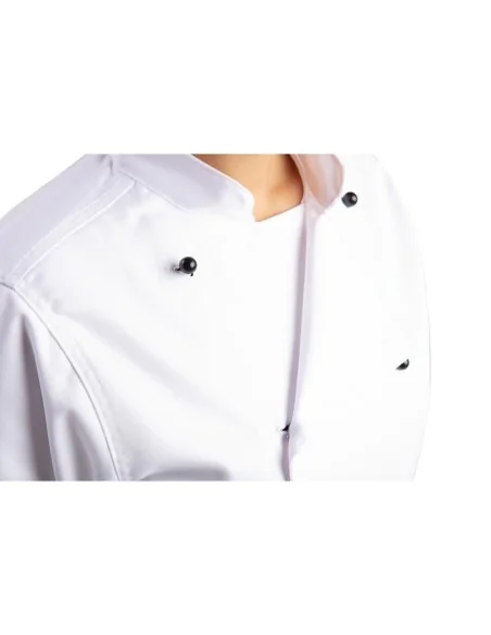 Veste de cuisine mixte Whites Chicago manches courtes blanche M