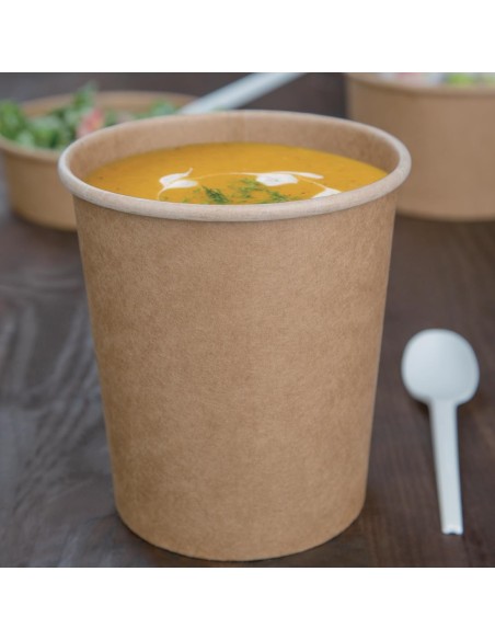 Pots à soupe compostables PLA Fiesta 910ml - lot de 500