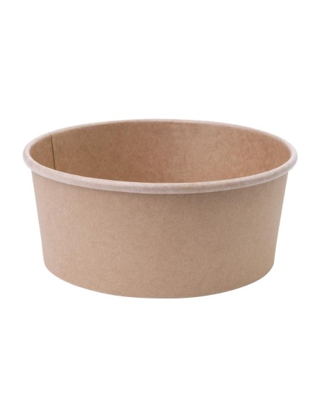 Bols salade kraft ronds 75 cl Fiesta Compostable - Lot de 300