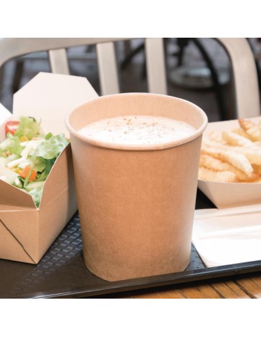 Pots à soupe compostables PLA Fiesta 910ml - lot de 500