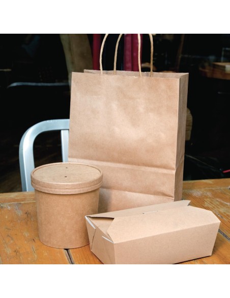 Pots à soupe compostables Fiesta 740 ml - Lot de 500