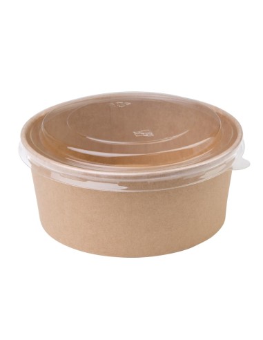 Bols salade kraft ronds 75 cl Fiesta Compostable - Lot de 300
