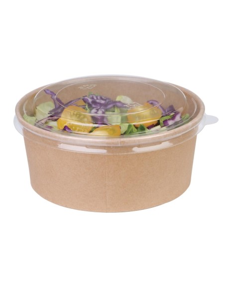 Bols salade kraft ronds 75 cl Fiesta Compostable - Lot de 300