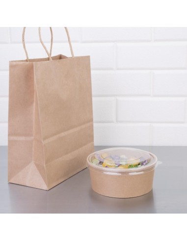 Bols salade kraft ronds 75 cl Fiesta Compostable - Lot de 300