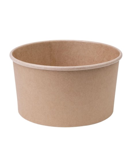 Bols salade kraft ronds 1 L - lot de 300 | Fiesta Compostable