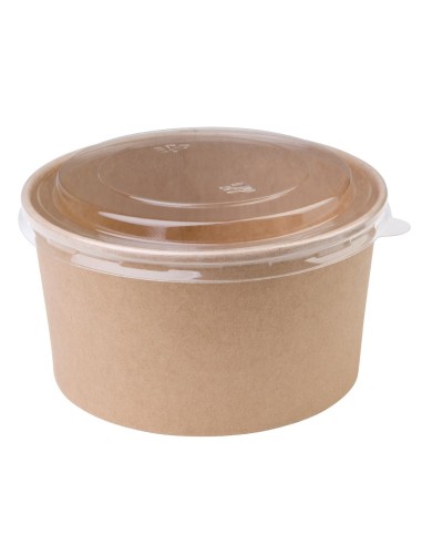 Bols salade kraft ronds 1 L - lot de 300 | Fiesta Compostable