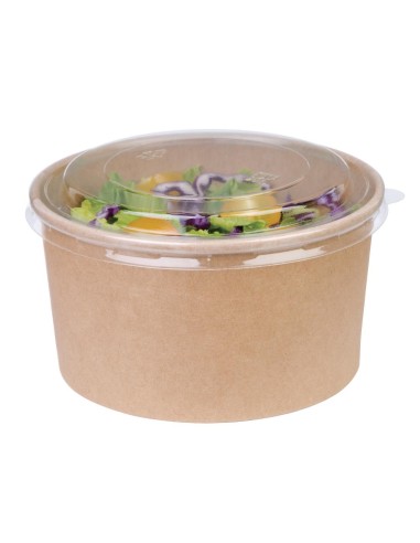 Bols salade kraft ronds 1 L - lot de 300 | Fiesta Compostable