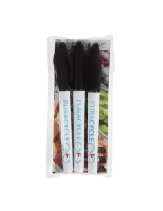 Marqueurs noirs alimentaires permanents Puracycle - lot de 3 2