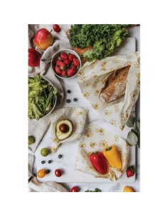 Feuilles d'emballage alimentaire à la cire d'abeille Nuts S - Lot de 10 2