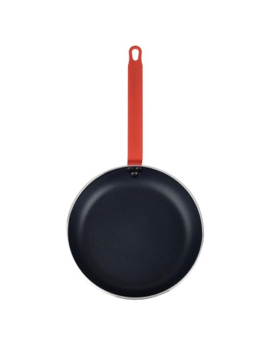 Poêle aluminium antiadhésive Teflon Platinum Plus Hygiplas 280 mm - rouge