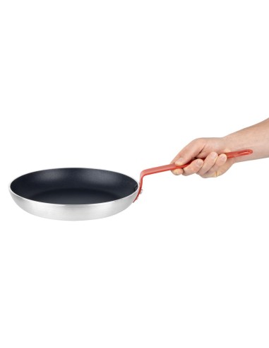 Poêle aluminium antiadhésive Teflon Platinum Plus Hygiplas 280 mm - rouge