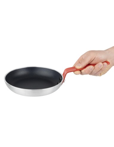 Poêle antiadhésive aluminium 200 mm - Hygiplas rouge