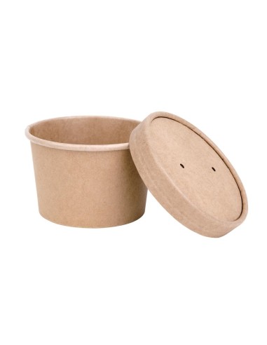 Couvercles en papier compostable 98mm - lot de 500 | Fiesta