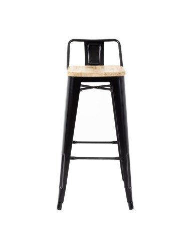 Tabourets bistro hauts Bolero noirs - lot de 4
