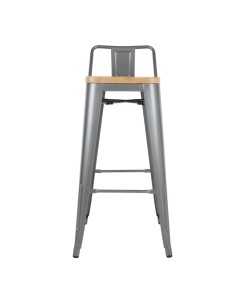 Tabourets bistro hauts Bolero gris - lot de 4 2