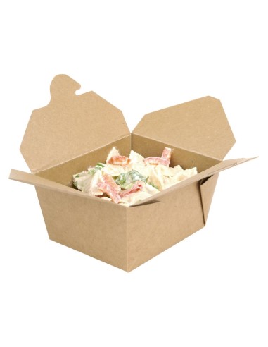 Boîtes alimentaires compostables 600 ml - Fiesta (lot de 200)
