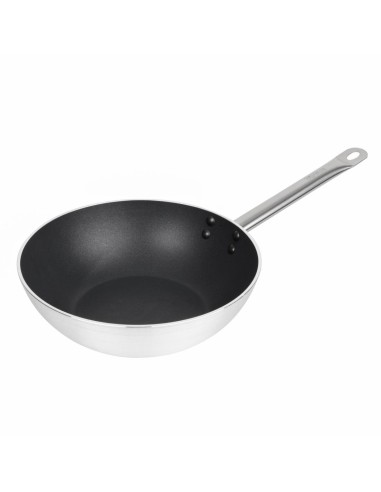 Wok aluminium antiadhésif induction Vogue 300mm