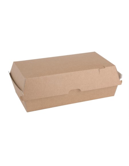 Grandes boîtes kraft compostables Fiesta 204mm - Lot de 100